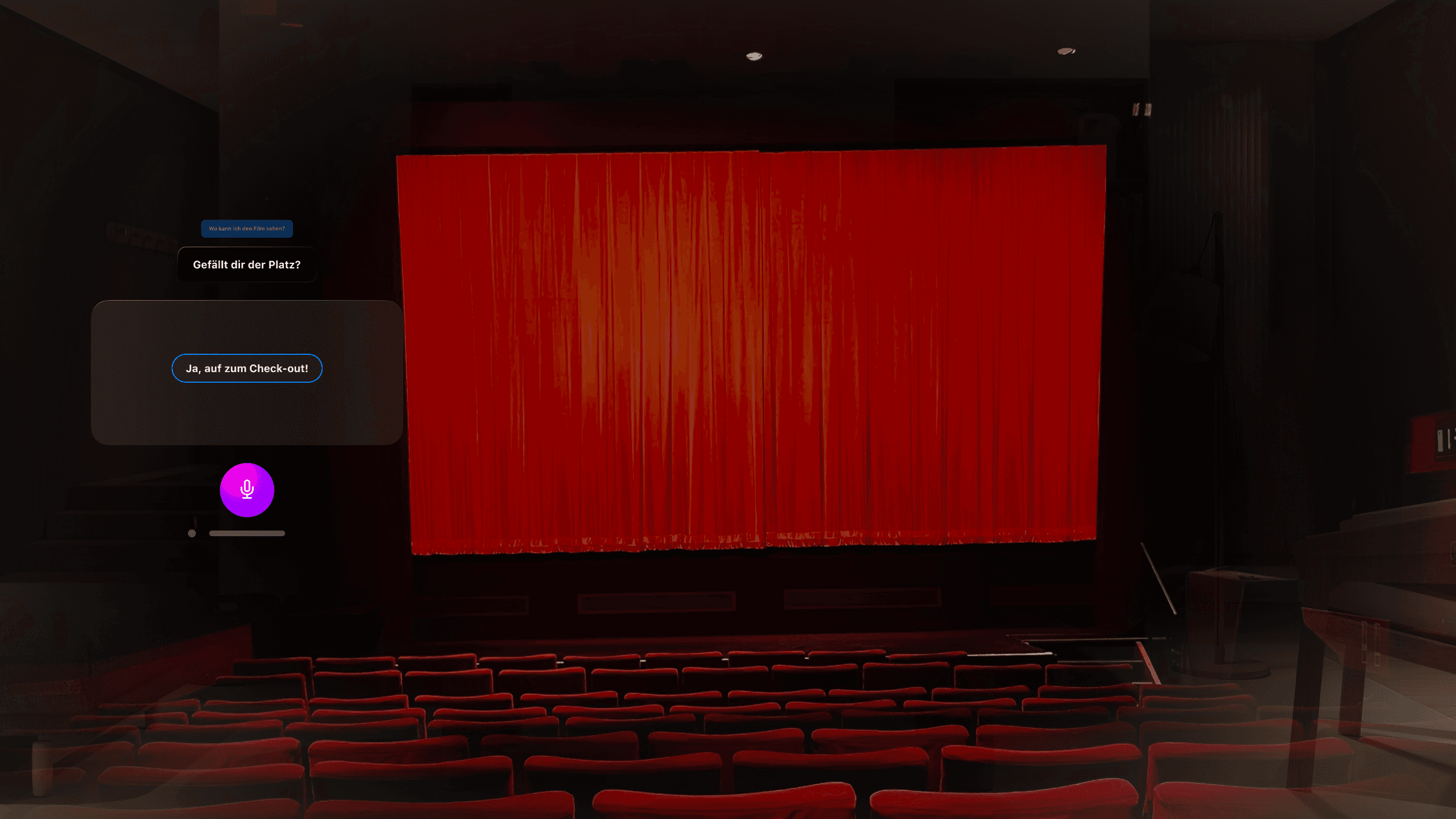 Immersive Sitzplatz Auswahl Apple Vision Pro